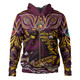 Brisbane Broncos Hoodie Celebrating Naidoc Week 2024 Aboriginal Dot Art Inspired