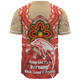 Redcliffe Dolphins Baseball Shirt Aboriginal Inspired Naidoc Symbol Pattern