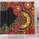 Australia Shower Curtain Aboriginal Indigenous Dot Painting