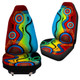 Australia Car Seat Covers - Aboriginal Seat Cover Blue Dream