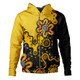 Australia Hoodie Aboriginal Style Of Background Yellow