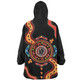 Australia Snug Hoodie Aboriginal Inspired Meeting Place Style Of Dot Painting