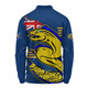 Parramatta Eels Long Sleeve Polo Shirt Custom For Die Hard Fan Australia Flag Scratch Style