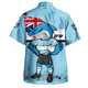 Cronulla-Sutherland Sharks Hawaiian Shirt Custom For Die Hard Fan Australia Flag Scratch Style