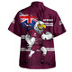 Manly Warringah Sea Eagles Hawaiian Shirt Custom For Die Hard Fan Australia Flag Scratch Style