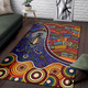 Australia Aboriginal Inspired Area Rug - Shaman People and Animals