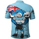 Cronulla-Sutherland Sharks Polo Shirt Custom For Die Hard Fan Australia Flag Scratch Style