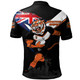 Wests Tigers Polo Shirt Custom For Die Hard Fan Australia Flag Scratch Style