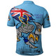 New South Wales Blues Polo Shirt Custom For Die Hard Fan Australia Flag Scratch Style