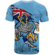New South Wales Blues T-Shirt Custom For Die Hard Fan Australia Flag Scratch Style