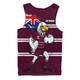 Manly Warringah Sea Eagles Men Singlet Custom For Die Hard Fan Australia Flag Scratch Style