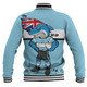 Cronulla-Sutherland Sharks Baseball Jacket Custom For Die Hard Fan Australia Flag Scratch Style