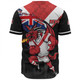 St. George Illawarra Dragons Baseball Shirt Custom For Die Hard Fan Australia Flag Scratch Style