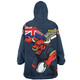 North Queensland Cowboys Snug Hoodie Custom For Die Hard Fan Australia Flag Scratch Style