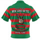 South Sydney Rabbitohs Zip Polo Shirt Custom Team Of Us Die Hard Fan Supporters Aboriginal Inspired