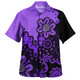 Australia Hawaiian Shirt Aboriginal Style Of Background Purple