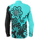 Australia Long Sleeve Shirt Aboriginal Style Of Background Red (Turquoise,Purple)