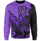 Australia Sweatshirt Aboriginal Style Of Background Purple