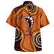 Australia Hawaiian Shirt Aboriginal Art With Kangaroo