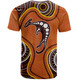 Australia T-Shirt Aboriginal Art With Kangaroo