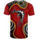 Australia T-Shirt Aboriginal Art With Kangaroo