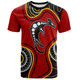 Australia T-Shirt Aboriginal Art With Kangaroo