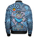 New South Wales Blues Bomber Jacket Custom Naidoc Week 2024 Aboriginal Pattern And Torres Strait Islander Inspired