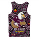 Manly Warringah Sea Eagles Men Singlet Custom Naidoc Week 2024 Aboriginal Pattern And Torres Strait Islander Inspired