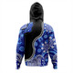 Australia Hoodie Aboriginal Dot Painting Blue