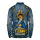 Gold Coast Titans Long Sleeve Polo Shirt Aboriginal Pattern Inspired Victory Is Ours