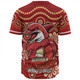 Redcliffe Dolphins Baseball Shirt Aboriginal Inspired Tough Fan Rugby For Life
