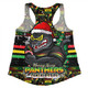 Penrith Panthers Women Racerback Singlet Merry Ugly Christmas Comic Style