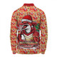 Redcliffe Dolphins Long Sleeve Polo Shirt Merry Ugly Christmas Comic Style