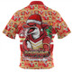Redcliffe Dolphins Zip Polo Shirt Merry Ugly Christmas Comic Style