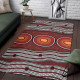 Australia Aboriginal Area Rug - Indigenous Symbol Dot Painting Art Ver 6