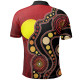 [Custom] Australia Aboriginal Polo Shirt - Australia Aboriginal Lives Matter Flag