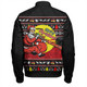 Australia Bomber Jacket Aboriginal Didgeridoo Santa Christmas
