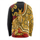 Australia Long Sleeve T-shirt Aboriginal Kangaroo Journey