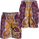 Brisbane Broncos Men Short - Custom Grand Final With Contemporary Style Of Aboriginal Painting