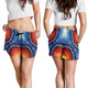 Australia Women Shorts Aboriginal Inspired Color Dot Painting2