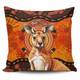 Indigenous Australian Aboriginal Pillow Cases Kangaroo Spirit Dreaming