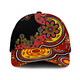 Australia Cap Aboriginal Indigenous Dot Painting Red And Black