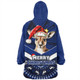 Australia Snug Hoodie Holiday Kangaroo Merry Christmas Blue