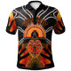 [Custom] Australia Aboriginal Polo Shirt - Indigenous Turtle Hand Art