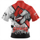 Sydney Swans Zip Polo Shirt Breaking Through Fan Design