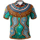 Australia Aboriginal Polo Shirt - Bomerang With Dot Painting