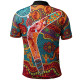 Australia Aboriginal Polo Shirt - Indigenous Boomerang