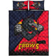 Adelaide Crows Quilt Bed Set Breaking Through Fan Design