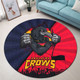 Adelaide Crows Round Rug Breaking Through Fan Design