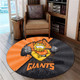 GWS GIANTS Round Rug Breaking Through Fan Design